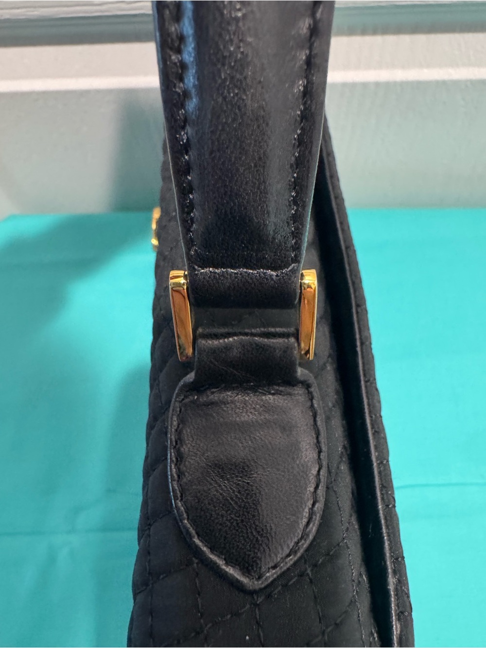 Bally Vintage Quilted Lambskin Turnlock Handbag - Picture 13 of 15